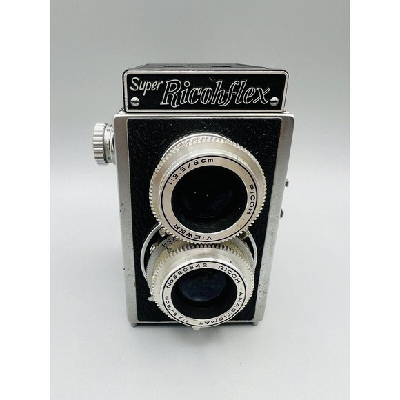 Vintage Super Richflex Camera With Leather Case Untested